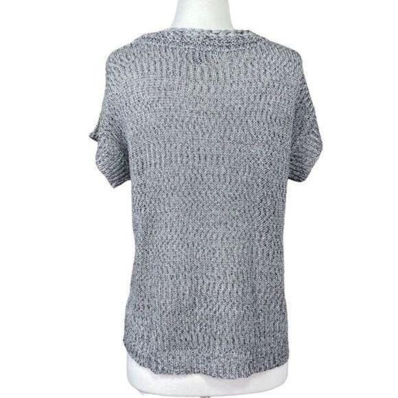 Cable & Gage Short Sleeve Sweater Size Medium - Picture 4 of 6